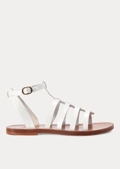 Women's Polo Ralph Lauren Julianne Leather Sandals | 095742QPC